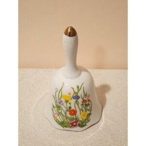 Vintage Porcelain Floral Goose Bell Concerts MT‎ Taiwan Collectible Decor